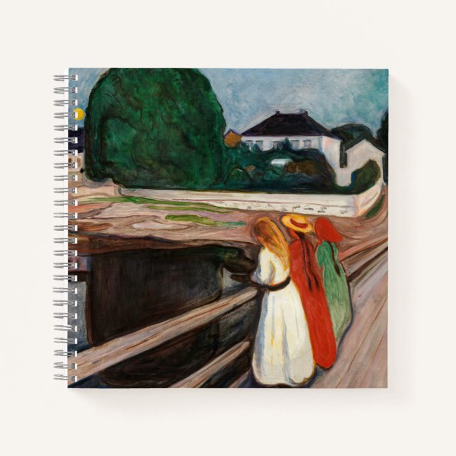 Carnet Edvard Munch - Les filles sur le pont (Devant)