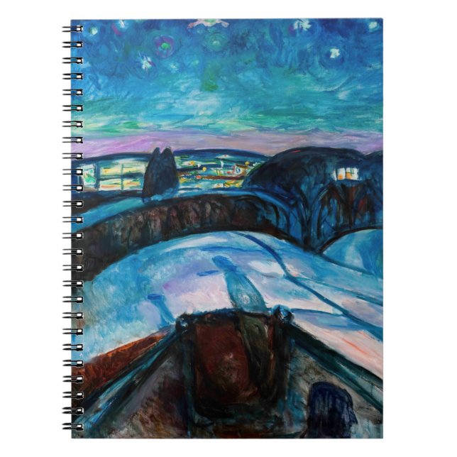 Carnet Edvard Munch - Nuit étoilée 1922 (Devant)