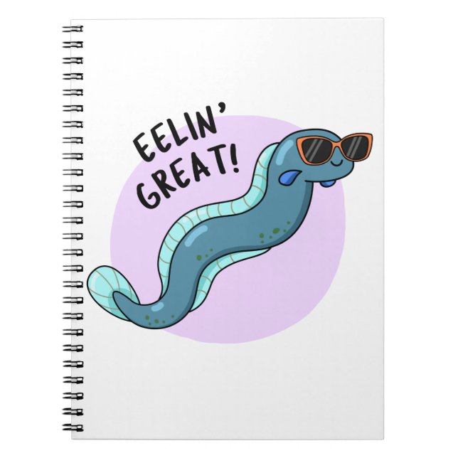 Carnet Eelin Super Drôle Slippy Anguille Pun (Devant)
