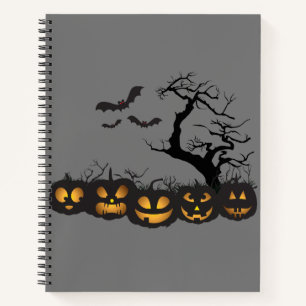 Carnet Eerie Elegance : Halloween Spirale personnalisable