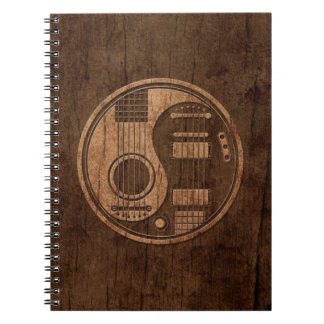 Carnet Effet acoustique en bois de Yin Yang de guitares
