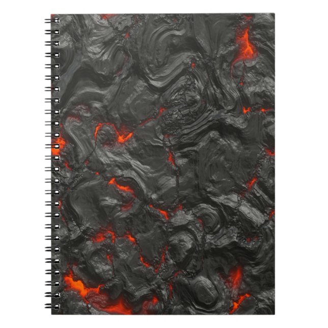 Carnet effet arrière - plan de lave volcanique (Devant)