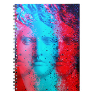 Carnet Effet d'anaglyphe 3d. Covid-mutants. David Apollo.