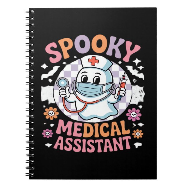 Carnet Éffrayant Médicale Assistant Cute Halloween Essent (Devant)