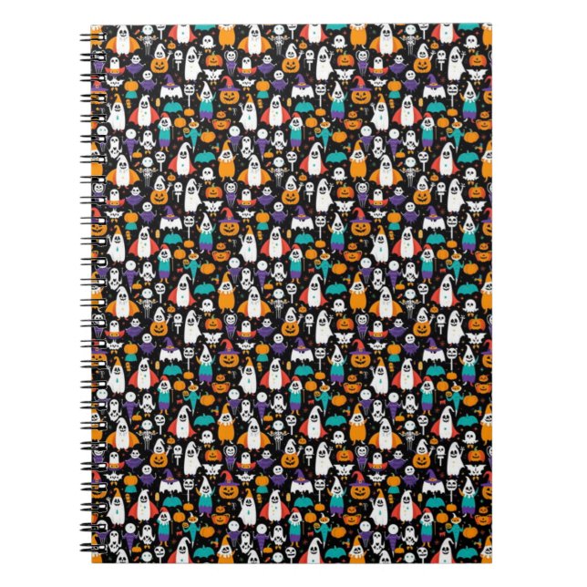 Carnet Éffrayant motif Halloween (Devant)