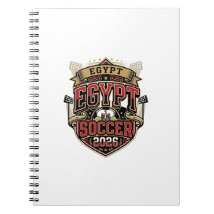 Carnet Égypte Football 2026 Football Gras Pays Typographi
