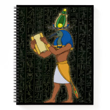 Carnet égyptien de luxe Thoth God Thoth