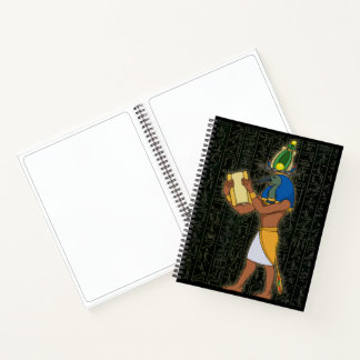 Carnet égyptien de luxe Thoth God Thoth