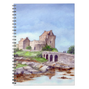 Carnet Eilean Donan Castle Watercolor Painting