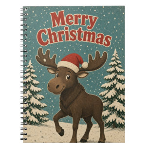 Carnet Élan Neige Pin Animal Noël