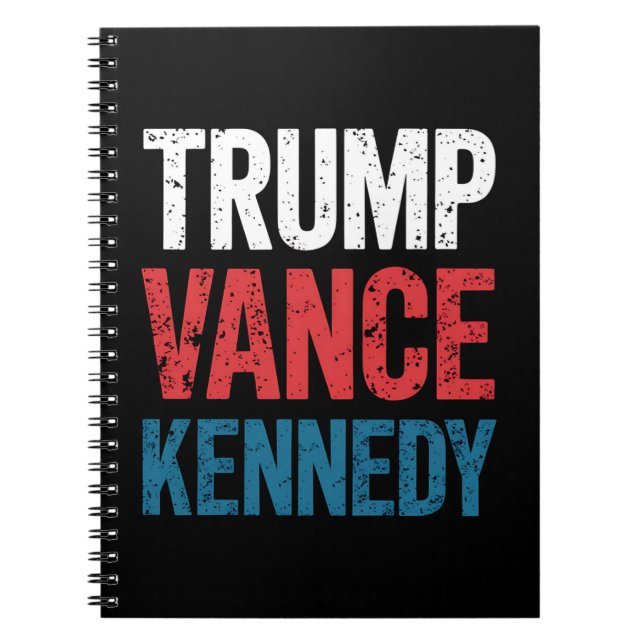 Carnet Élection Trump Vance Kennedy 2024 (Devant)