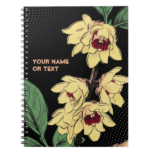 Carnet Électricité d'Hiver : Le Chimonanthus Pop-Art (Devant)