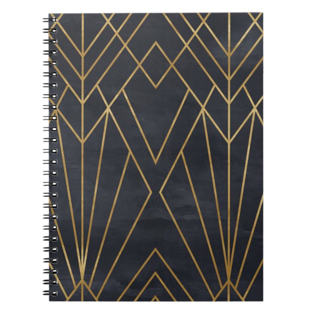 Carnet Elégance Art Déco : Glamour géométrique (Devant)