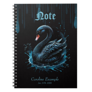 Carnet Élégance en mouvement, cygne noir