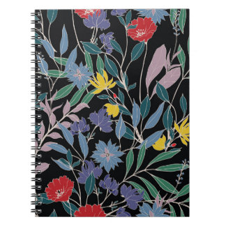 Carnet Élégance Florale : Fond Abstrait Vintage
