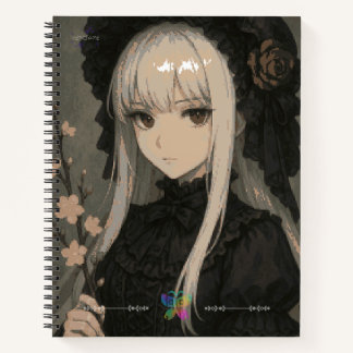 Carnet Elegance of the Midnight Blossom Maiden Premium