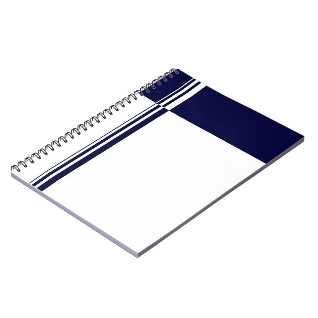 Carnet élégant à rayures (Côté gauche)