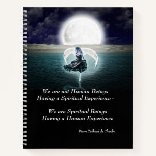 Carnet Élégant Ange Inspirationnel Spirituel Citation Écr