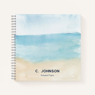 Carnet Elégant aquarelle Abstrait Motif personnalisé