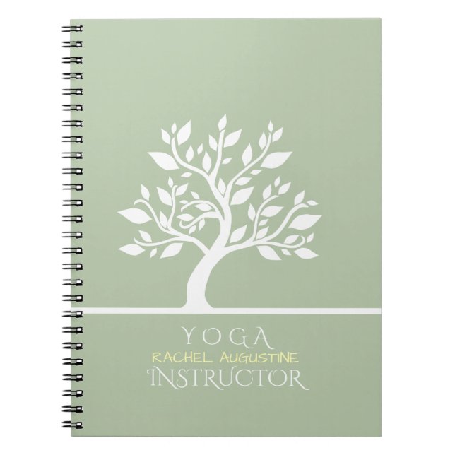 Carnet Elégant arbre classique YOGA Studio Massage Thérap (Devant)