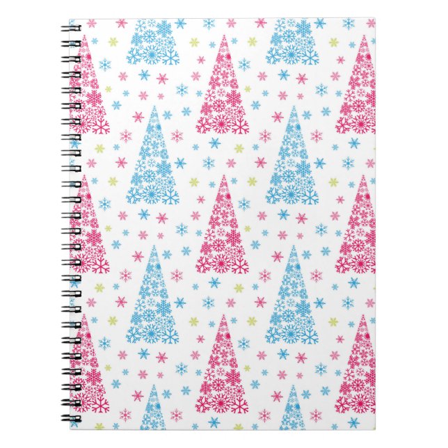 Carnet Élégant arbre de Noël moderne (Devant)