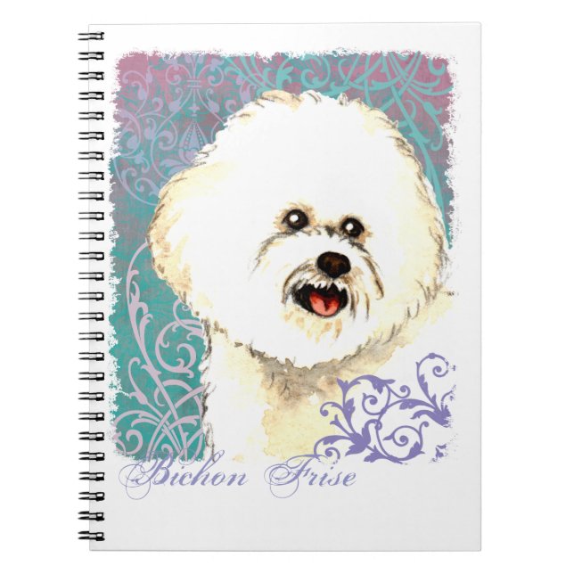 Carnet Élégant Bichon Frise (Devant)