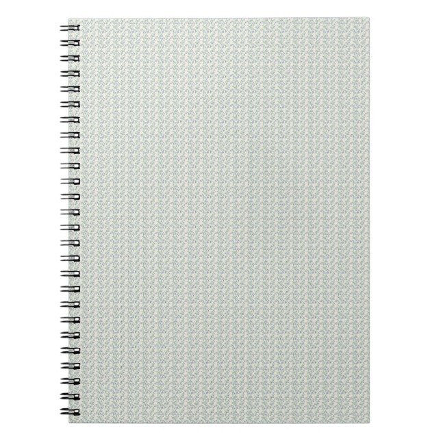 Carnet Élégant bleu jacinthe et sarcelle atténuée des ann (Devant)