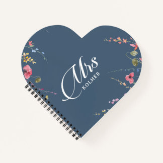 Carnet Elegant Botanical Floral Calligraphy Wedding