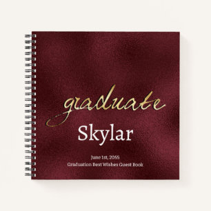 Carnet Élégant Chic Black Gold invité