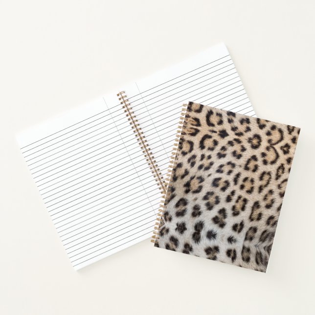 Carnet Elégant chic motif à motif de poil léopard (Intérieur)