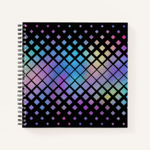 Carnet Elégant coloré Diamètre géométrique Carreaux