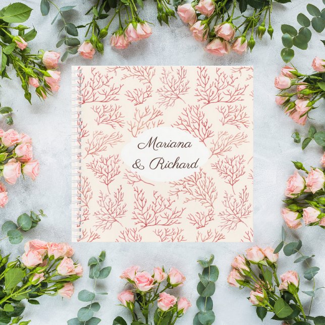 Carnet Elegant Coral Reef Wedding Guest Book (Créateur téléchargé)