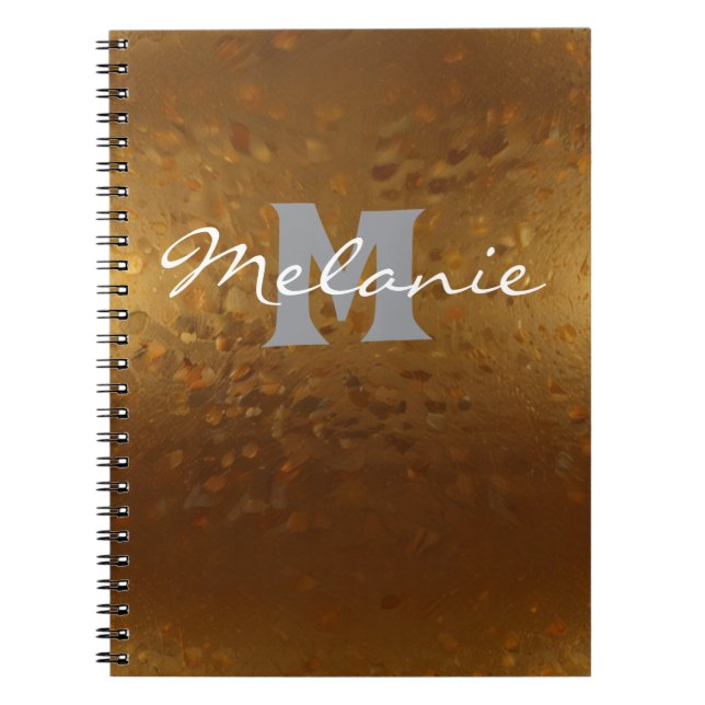 Carnet élégant doré minimal (Devant)
