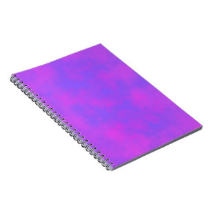 Carnet Elégant effet nuage Storm motif bleu rose