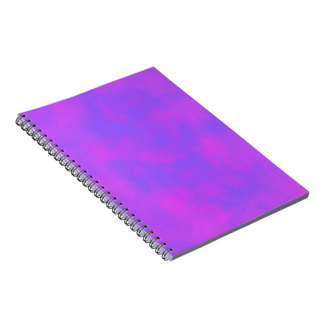 Carnet Elégant effet nuage Storm motif bleu rose (Côté Droit)
