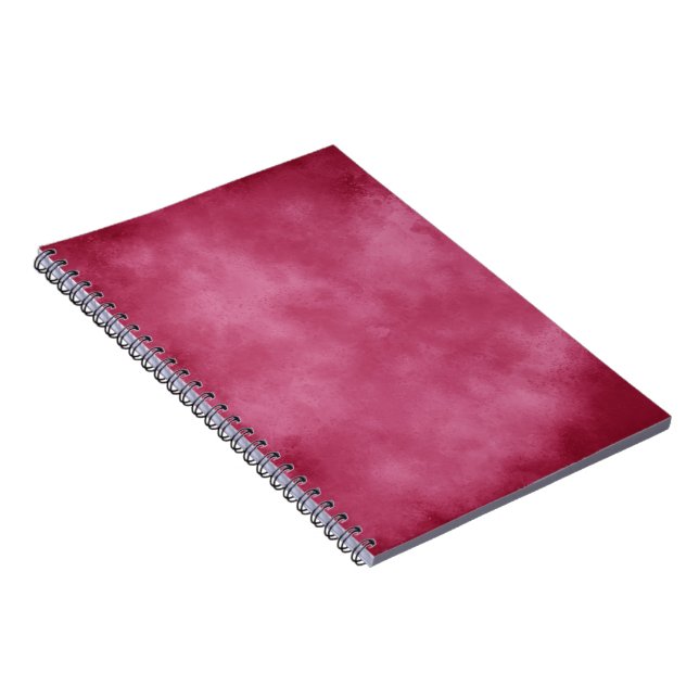 Carnet Elégant effet nuage tempête motif bordeaux (Côté Droit)