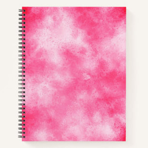 Carnet Elégant effet nuage tempête motif rose