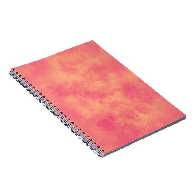 Carnet Elégant effet nuage tempête pêche motif (Côté Droit)