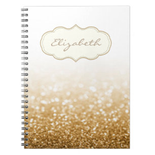 Carnet Élégant et stylé, brillant, effet bokeh scintillan