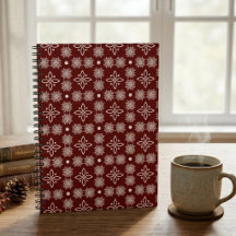 Élégant flocon de neige damassé floral spirale bor