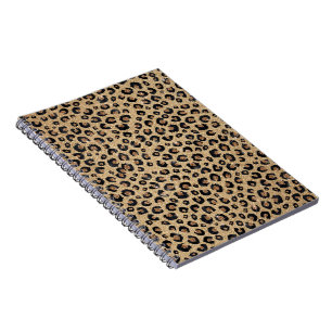 Carnet Elegant Gold Glitter Black Leopard