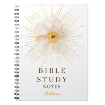 Elegant Gold Sunburst Personalized Bible Study