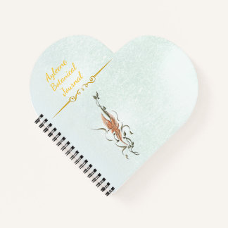 Carnet Elegant Golden Floral Vine Spiral Photo Notebook