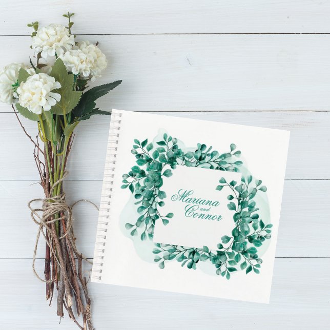 Carnet Elegant Greenery Wedding Guest Book (Créateur téléchargé)