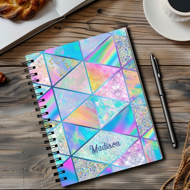 Carnet Elégant hologramme girly coloré sketchbook (Créateur téléchargé)