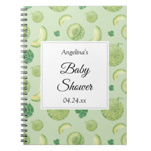 Carnet Elegant Melon Baby shower Liste de cadeaux