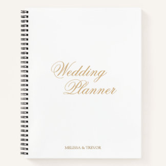 Carnet Élégant minimal Formal Wedding planner de script o