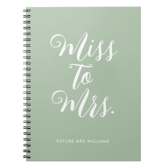 Carnet Elegant Miss à Mme Chic Wedding planner moderne (Devant)