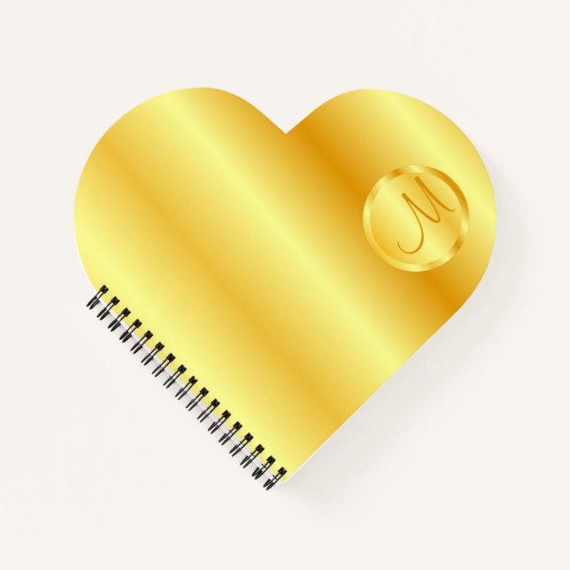 Carnet Élégant moderne Gold Look Modèle (Devant)