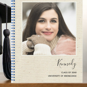 Carnet Élégant Moderne Grad Party invité photo Graduation